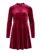 Vioelle High Neck L/S Dress/1N Kort Kjole Red Vila