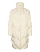 Crnisa Puffer Jacket Fôret Kåpe Cream Cream