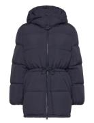 Mid Length Down Jacket Fôret Jakke Blue GANT