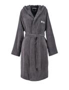 Plain Bath Robe Morgenkåpe Grey Boss Home