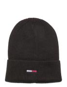 Tjw Elongated Flag Beanie Accessories Headwear Beanies Black Tommy Hil...