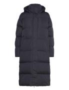 Longline Hooded Puffer Coat Fôret Kåpe Navy Superdry