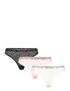 3 Pack Thong Lace Stringtruse Undertøy Multi/patterned Tommy Hilfiger