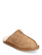 Shearling Slippers Slippers Tøfler Beige ENKEL Living