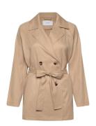 Vijancine L/S Trenchcoat - Noos Trench Coat Kåpe Beige Vila