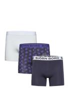 Cotton Stretch Boxer 3P Boksershorts Blue Björn Borg