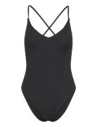 Swimsuit Naila Rib Badedrakt Badetøy Black Lindex