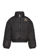 Juicy Funnel Neck Puffa Fôret Jakke Black Juicy Couture