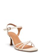 Sandals Sandal Med Hæl White Billi Bi