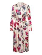 Dress In Butterfly Print Knelang Kjole Red Coster Copenhagen