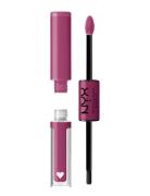 Shine Loud High Pigment Lip Shine Lipgloss Sminke Purple NYX Professio...