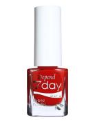 7Day Hybrid Polish 7208 Neglelakk Sminke Red Depend Cosmetic