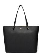 Crosshatch Leather-Karly-Tte-Lrg Shopper Veske Black Lauren Ralph Laur...