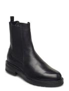 Jemma Long Wool Shoes Chelsea Boots Black Pavement