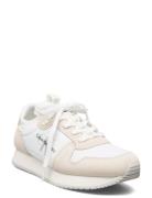 Runner Sock Laceup Ny-Lth Wn Lave Sneakers White Calvin Klein