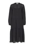 Rhonda Dress 11156 Knelang Kjole Black Samsøe Samsøe