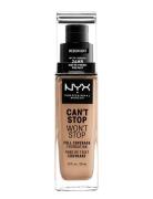 Can't Stop Won't Stop Foundation Foundation Sminke NYX Professional Ma...