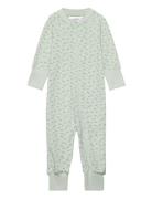 Bamboo Pyjamas Pyjamas Sie Jumpsuit Green Geggamoja