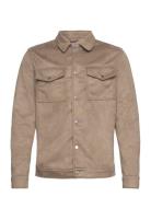 Lenny Vegan Suede Tynn Jakke Beige Human Scales