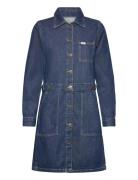 Workwear Dress Knelang Kjole Blue Lee Jeans