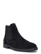 Slhblake Suede Chelsea Boot Noos Støvletter Chelsea Boot Black Selecte...