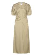 Judy - Fluid Viscose Knelang Kjole Khaki Green Day Birger Et Mikkelsen