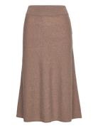 Superfine Lambswool Skirt Knelangt Skjørt Beige GANT