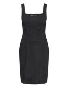 Seaming Denim Dress Kort Kjole Black Calvin Klein Jeans