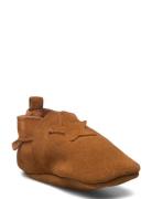 Elastic Slipper Suede Tøfler Innesko Brown En Fant