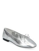 Metallic Ballet Flats Ballerinasko Ballerinaer Silver Mango