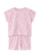 Nkfnightset Cap Pink Hearts Noos Pyjamas Sett Pink Name It