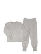 Two Pcs Pyjamas Classic Pyjamas Sett Grey Geggamoja