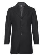 Bs Kingston Slim Fit Coat Ullfrakk Frakk Black Bruun & Stengade