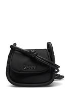 Knot Mini Flap Over Bags Crossbody Bags Black Ganni