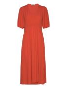 Ravenmd Long Dress Knelang Kjole Red Modström