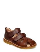 Sandals - Flat - Closed Toe Shoes Summer Shoes Sandals Brown ANGULUS