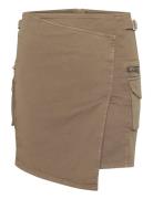 Mirjagz Short Cargo Skirt Kort Skjørt Beige Gestuz