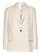 2Nd Janet - Office Essential Blazers Single Breasted Blazers Cream 2ND...