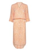 Slzaya Dress Knelang Kjole Orange Soaked In Luxury