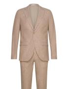 Jprriviera Linen Suit Slim Fit Dress Beige Jack & J S