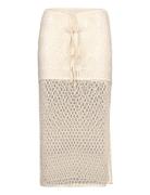 Onlflorence Crochet Skirt Knelangt Skjørt Cream ONLY