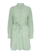 Yasholi Ls Belt Dress S. Noos Kort Kjole Green YAS