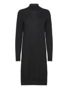 Merino Wool Dress Knelang Kjole Black Rosemunde