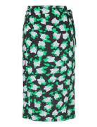 Dvf Elma Skirt Knelangt Skjørt Green Diane Von Furstenberg