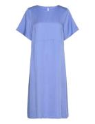 Eselly Dress Knelang Kjole Blue Esme Studios