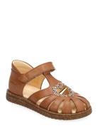 Sandals - Flat - Closed Toe - Shoes Summer Shoes Sandals Brown ANGULUS