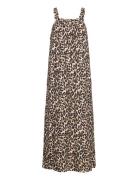 Lungoll Maxi Dress Sl Maxikjole Festkjole Beige Lollys Laundry