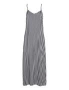 Fluid Stripe Ankle Slip Dress Maxikjole Festkjole Blue Tommy Hilfiger