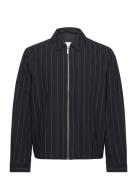 Como Coach Twill Pinstripe Jacket Tynn Jakke Navy Les Deux