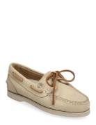 Classic Boat Boat Shoe Light Beige Nubuck Mokasiner Lave Sko Cream Tim...